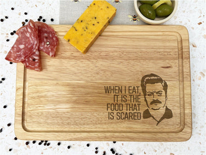 Ron Swanson Parks and Recreation Wooden Chopping Board