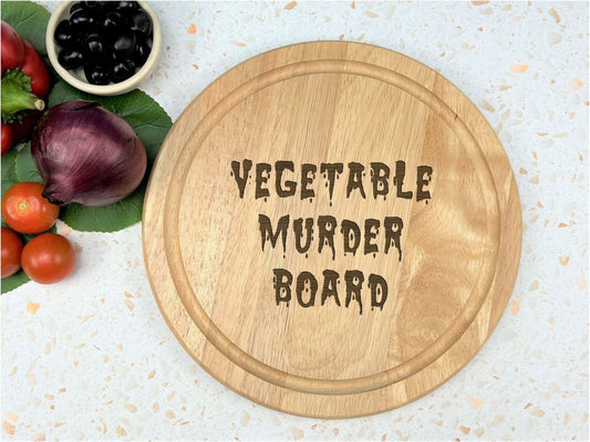 Vegetable Murder Board Wooden Chopping Board