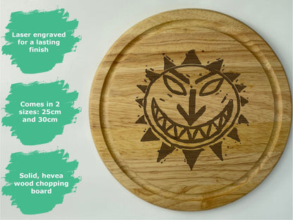 Levellers Sun Logo Chopping Board