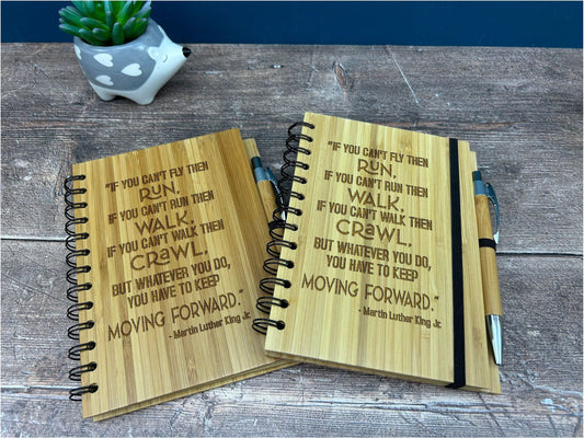 MLK Martin Luther King Jr Quote Bamboo Notebook Journal