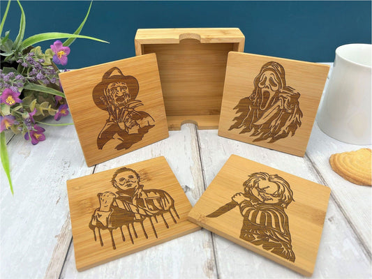 Horror Movie Characters Coaster Set