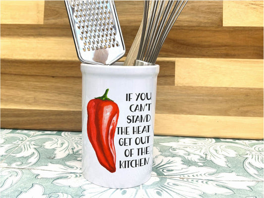 Can't Stand The Heat Chilli Pepper Hot Kitchen Utensil Holder