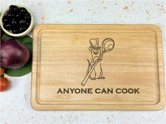 Ratatouille Remy The Rat Anyone Can Cook Wooden Chopping Board