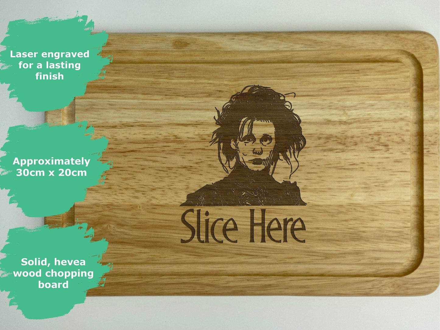 Edward Scissorhands Slice Here Chopping Board