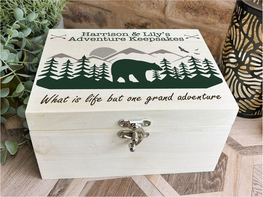 Adventure  & Travel Memory / Keepsake Box