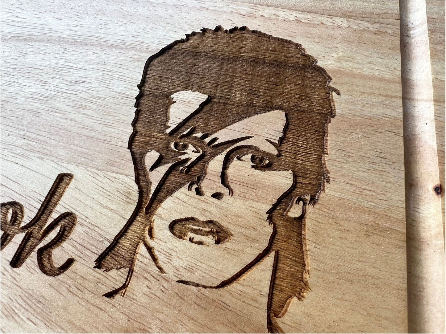 David Bowie Ziggy Stardust Lets Cook Chopping Board