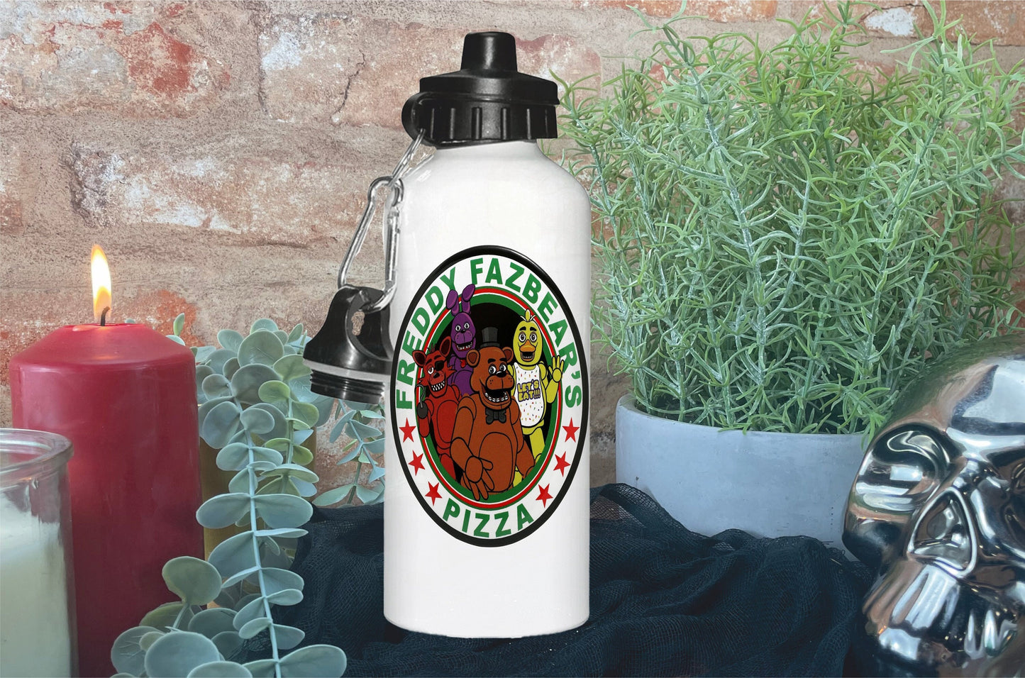 Five Nights At Freddy's FNAF Personalised Water Bottle