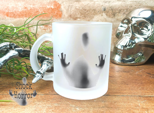 Personalised Horror Movie Fan Frosted Glass Mug