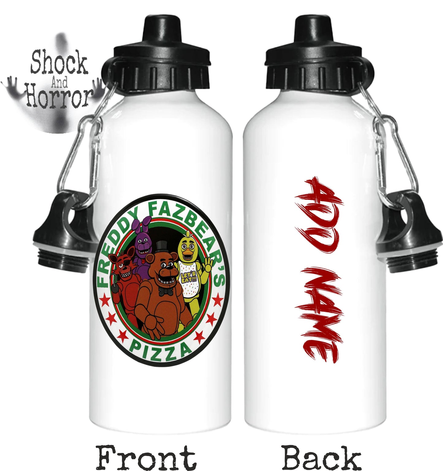 Five Nights At Freddy's FNAF Personalised Water Bottle