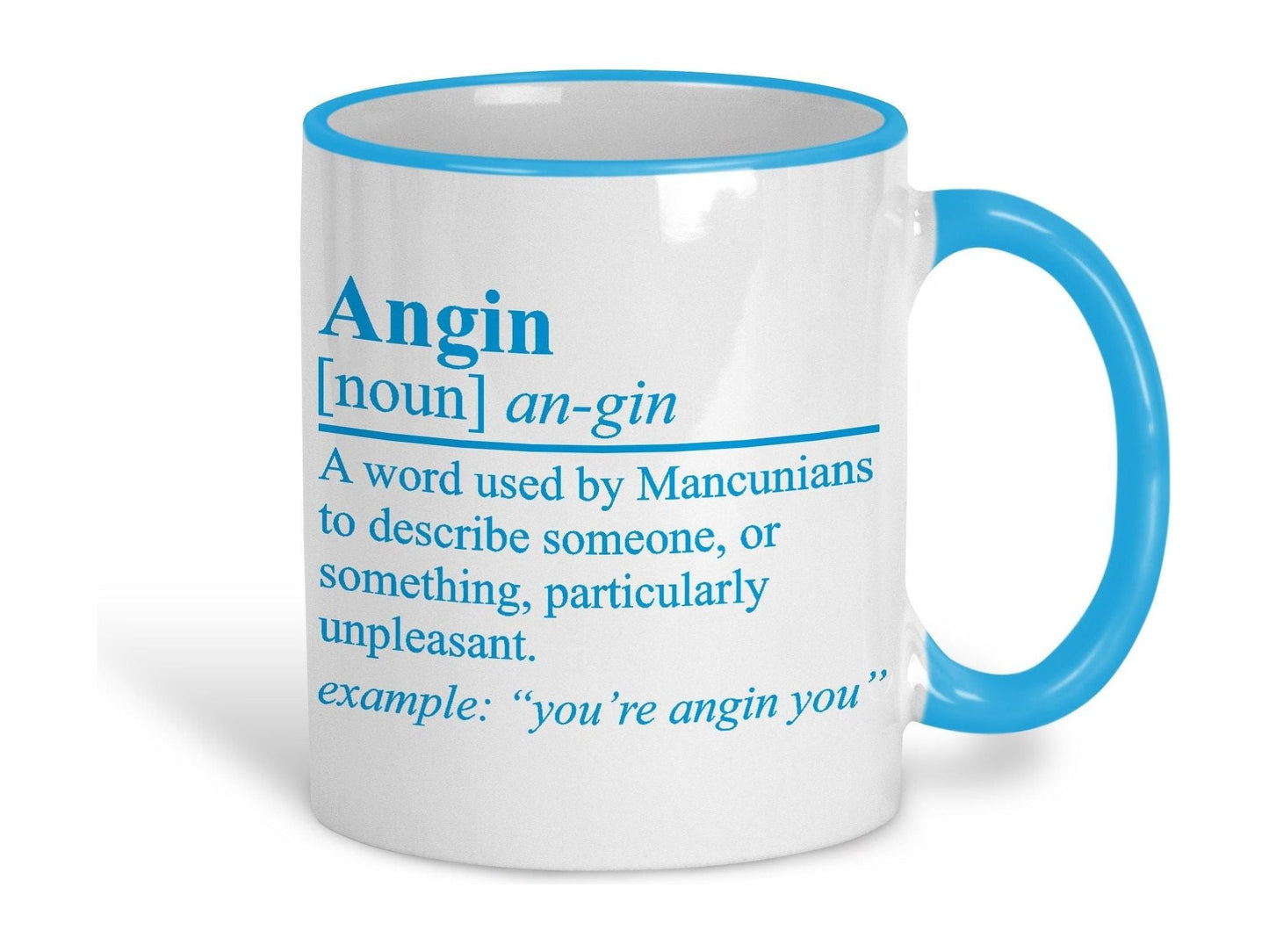 Angin Definition Mancunian Quote Ceramic Mug