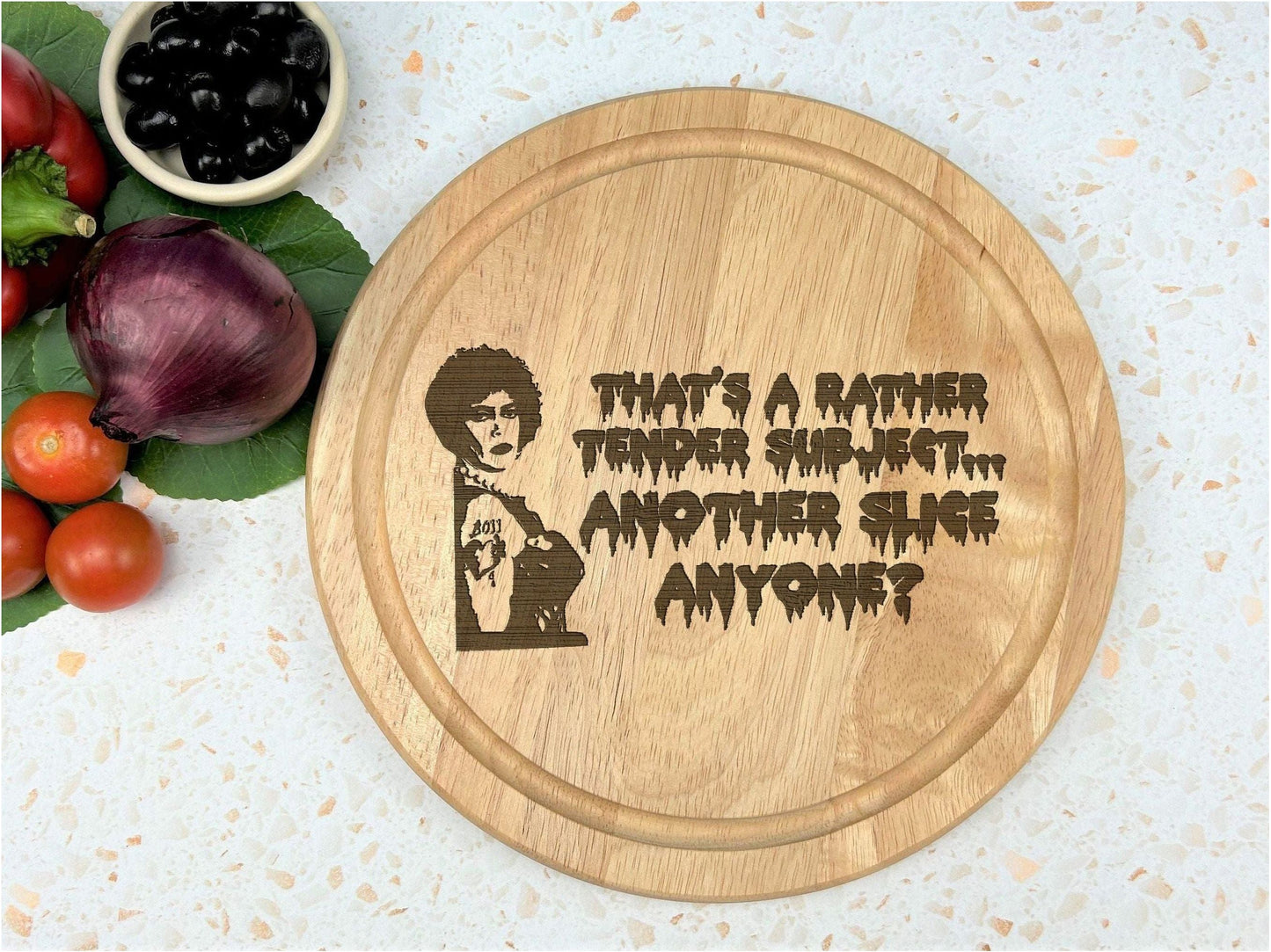 Rocky Horror Picture Show Tender Subject Chopping Board