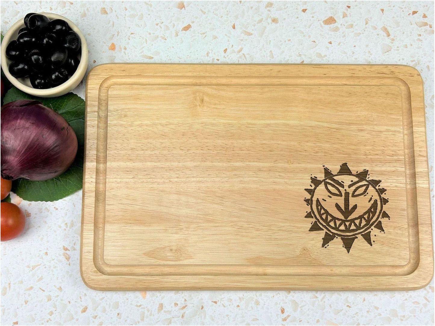 Levellers Sun Logo Chopping Board