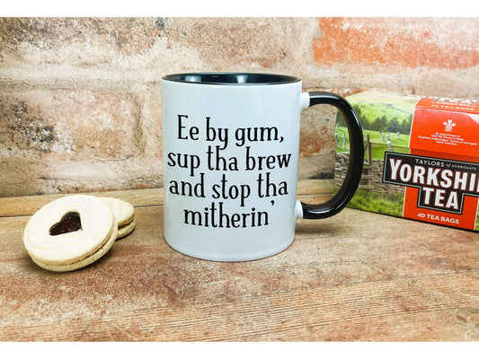 Sup Tha Brew Yorkshire Dialect Ceramic Mug