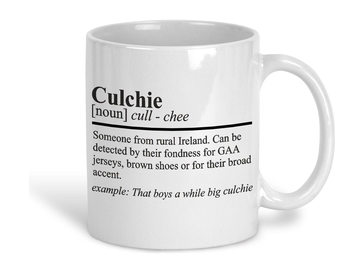 Culchie Definition Northern Ireland Dialect Ceramic Mug