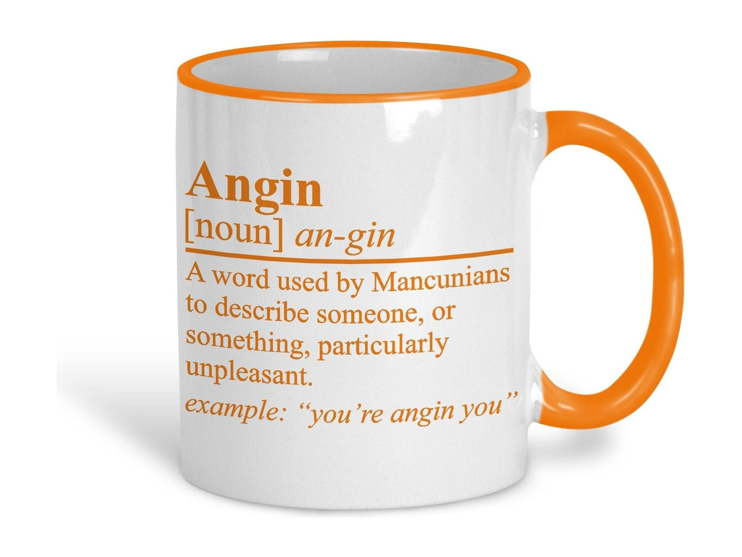 Angin Definition Mancunian Quote Ceramic Mug