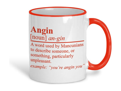 Angin Definition Mancunian Quote Ceramic Mug