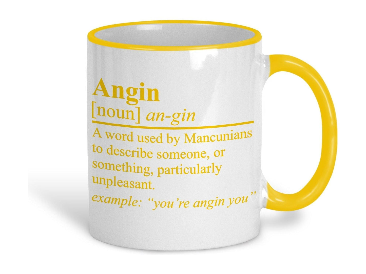 Angin Definition Mancunian Quote Ceramic Mug