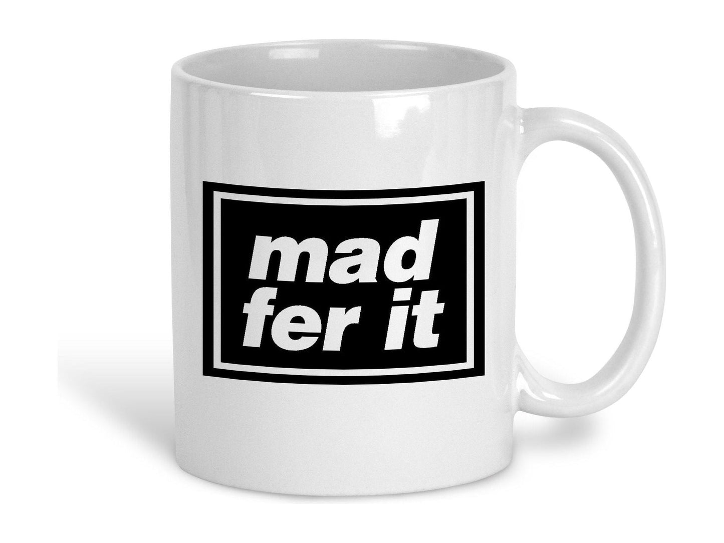 Mad Fer It Oasis Mancunian Quote Ceramic Mug