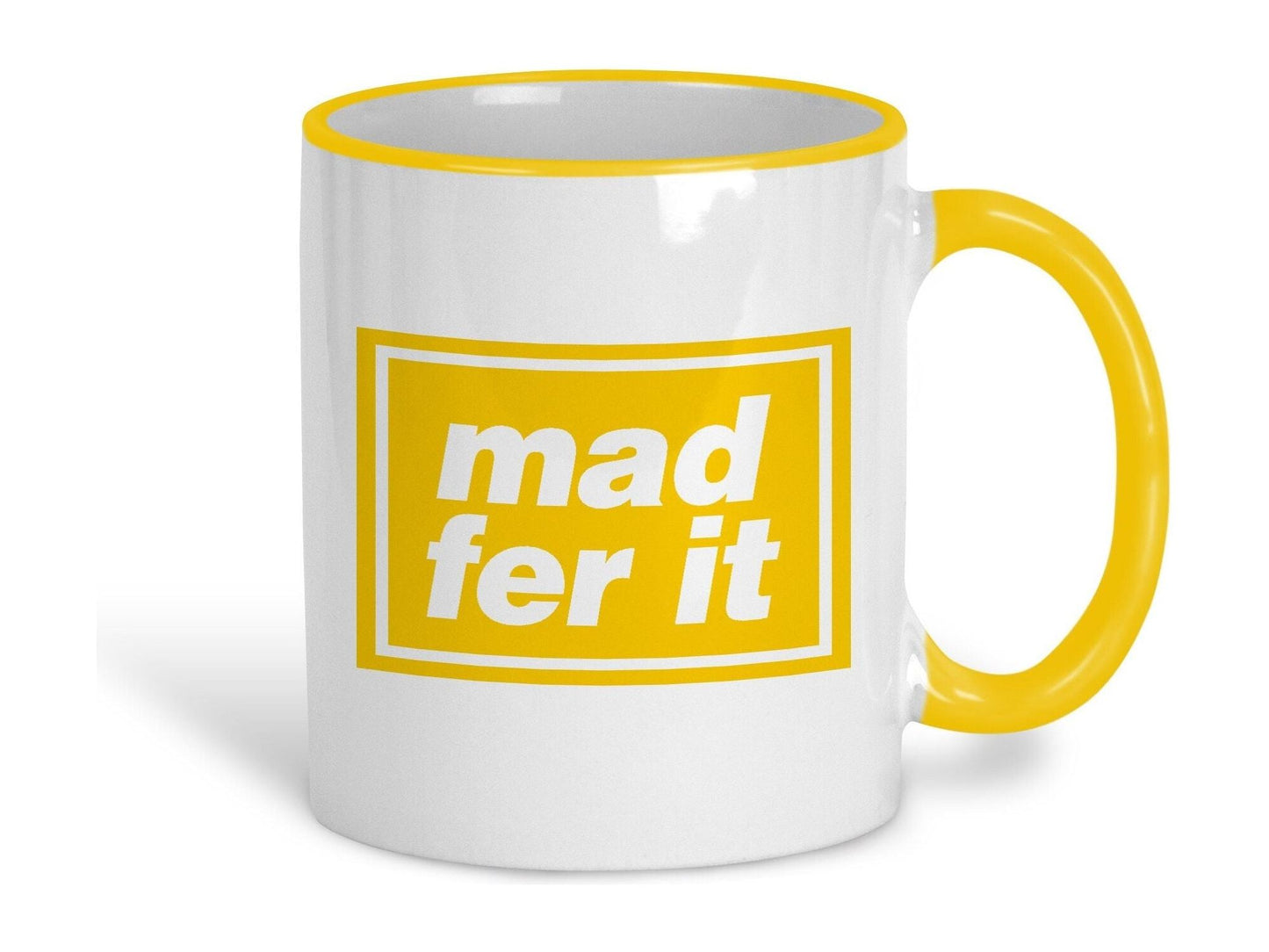 Mad Fer It Oasis Mancunian Quote Ceramic Mug