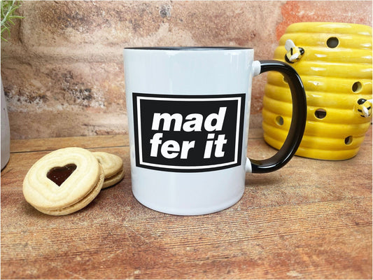 Mad Fer It Oasis Mancunian Quote Ceramic Mug