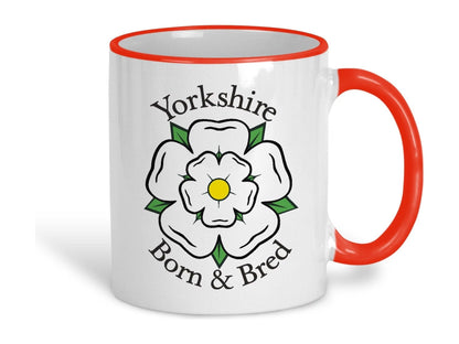 Born and Bred Yorkshire Rose Ceramic Mug