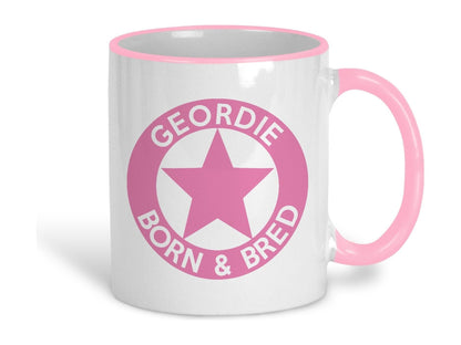 Geordie Born & Bred Star Ceramic Mug