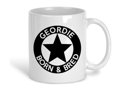 Geordie Born & Bred Star Ceramic Mug