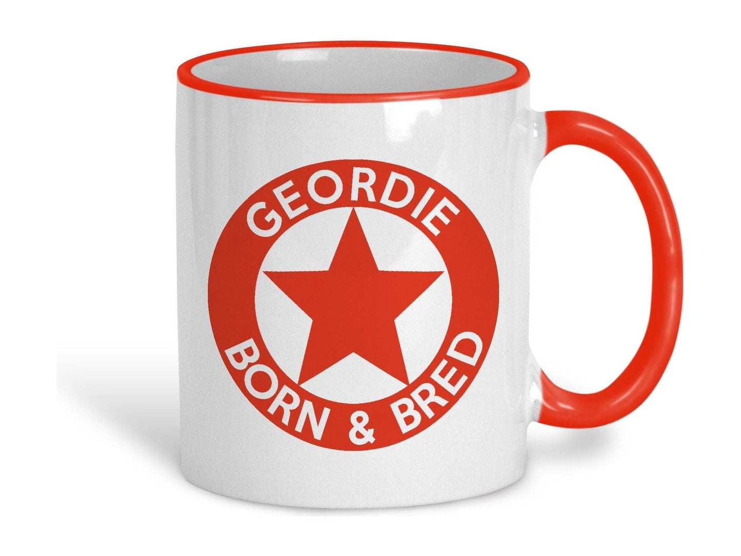 Geordie Born & Bred Star Ceramic Mug