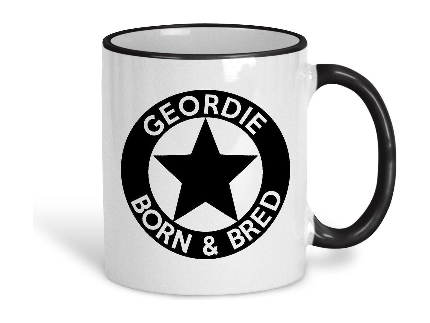 Geordie Born & Bred Star Ceramic Mug