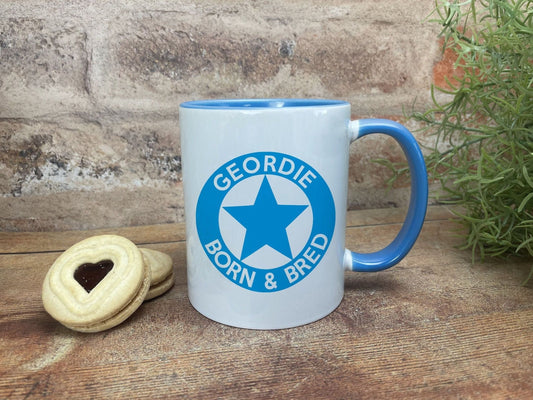 Geordie Born & Bred Star Ceramic Mug