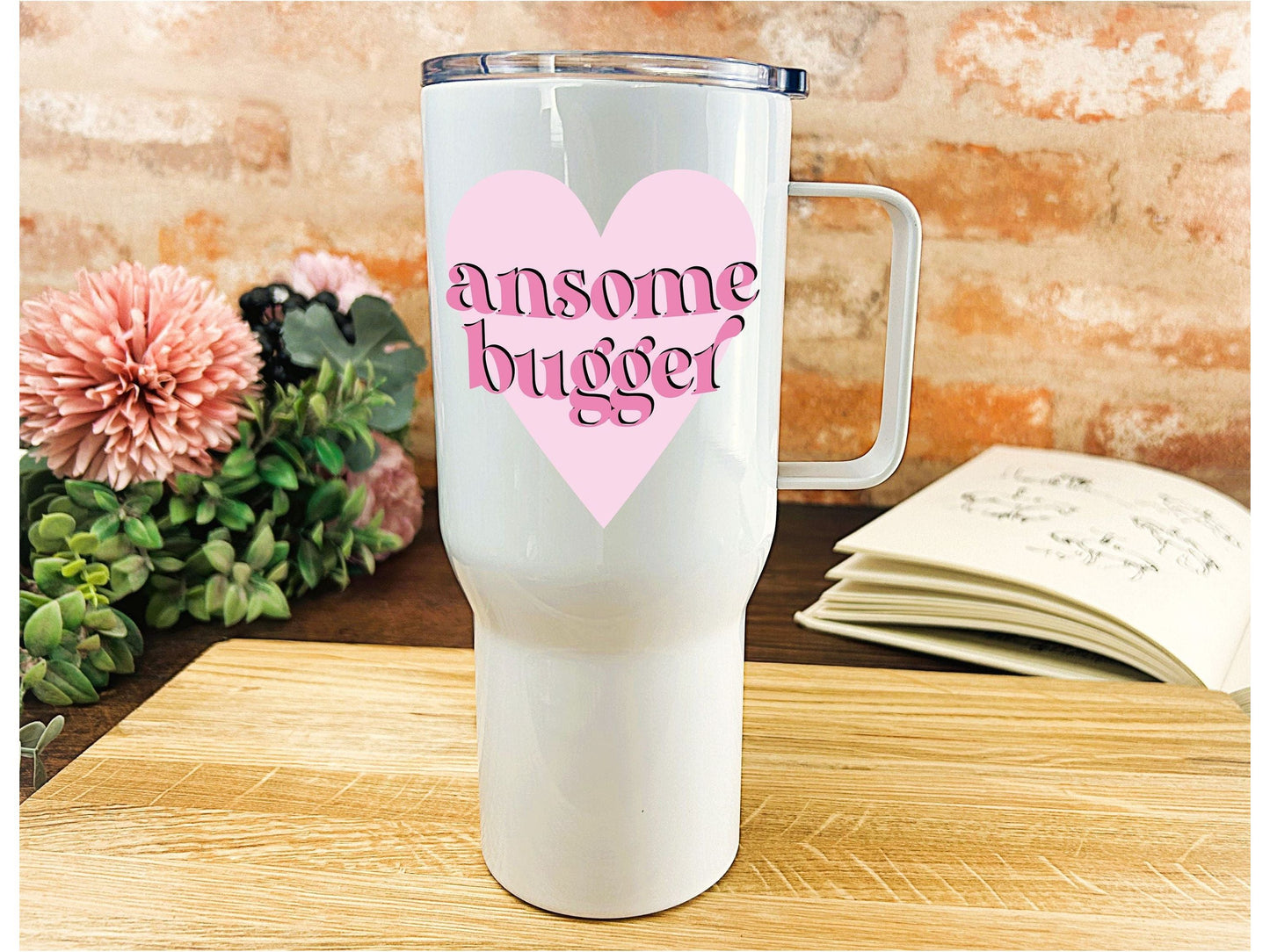 Ansome Bugger Yorkshire Dialect - Personalised Travel Mug