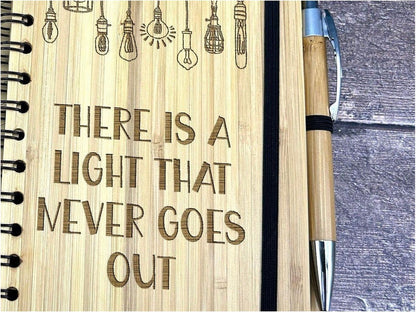 The Smiths There Is A Light Bamboo Notebook Journal