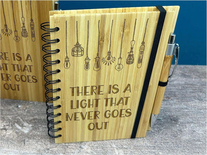 The Smiths There Is A Light Bamboo Notebook Journal