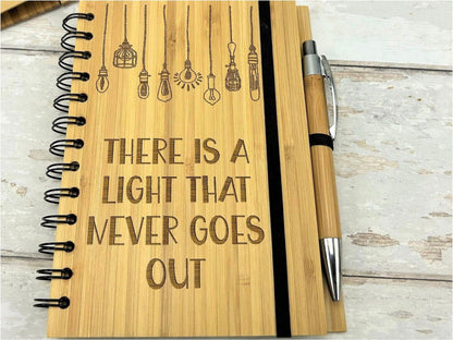 The Smiths There Is A Light Bamboo Notebook Journal