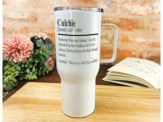 Culchie Definition - Northern Ireland Dialect - Personalised Travel Mug