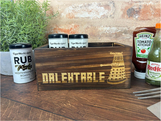 Dalektable Dr Who Dalek Engraved Kitchen Tidy